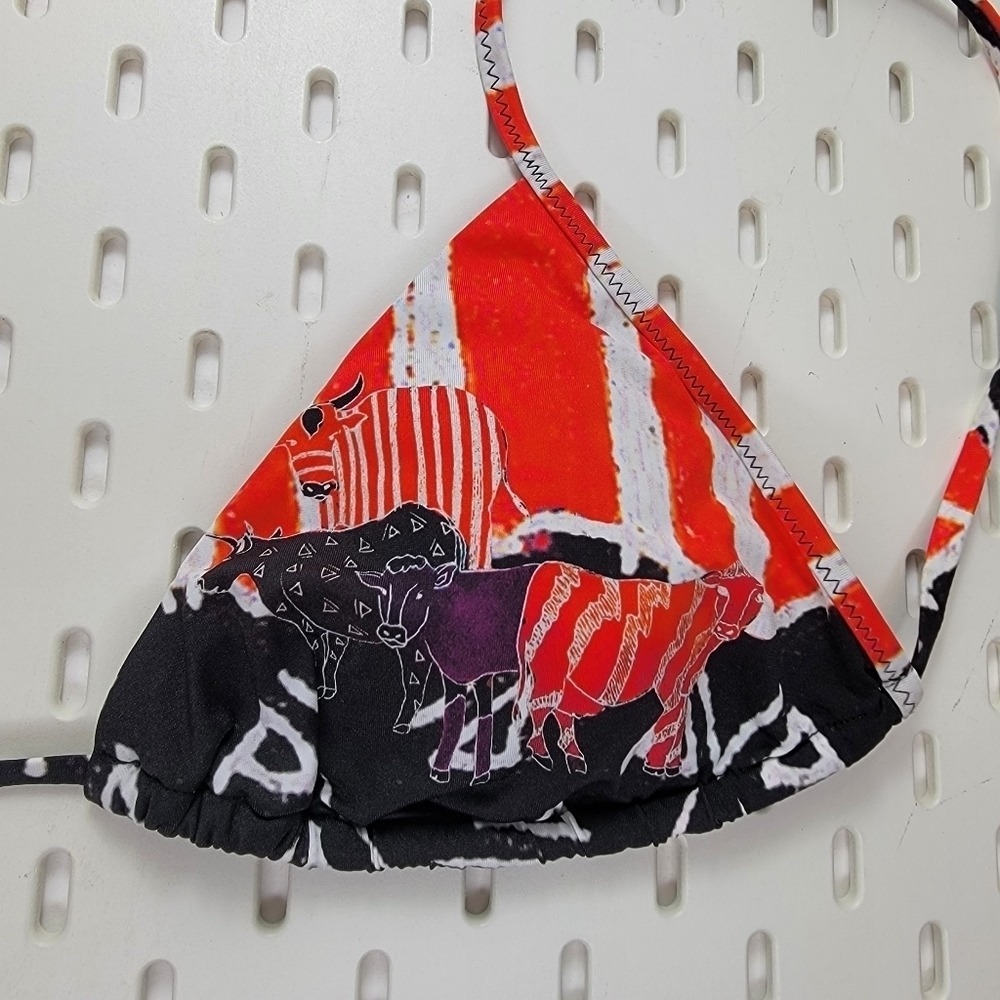 Save The Queen Sun String Bikini Triangle Top Wom… - image 4